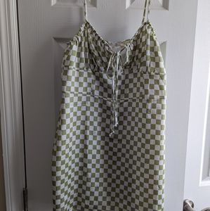 LA Hearts satin corset mini dress